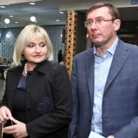 Юрий Луценко с женой