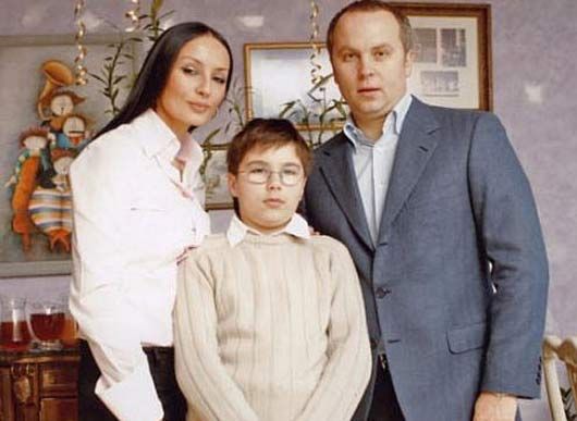 Нестор с Натальей и сыном Нестором, 2008 год