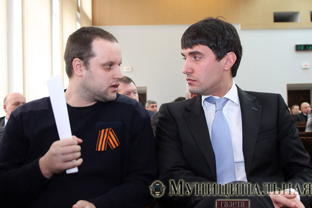 Павел Губарев и Николай Левченко (справа)